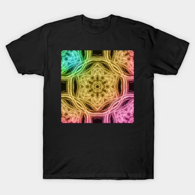 Elegant rainbow kaleidoscopes T-Shirt by hereswendy